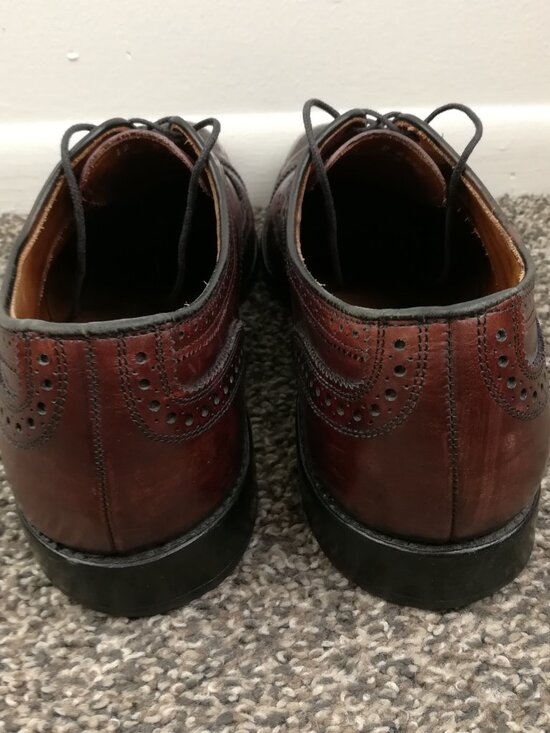 Allen Edmonds Dress Shoes McAllister 6225 Wingtip Oxford Merlot Calf Mens 12 D main image 10